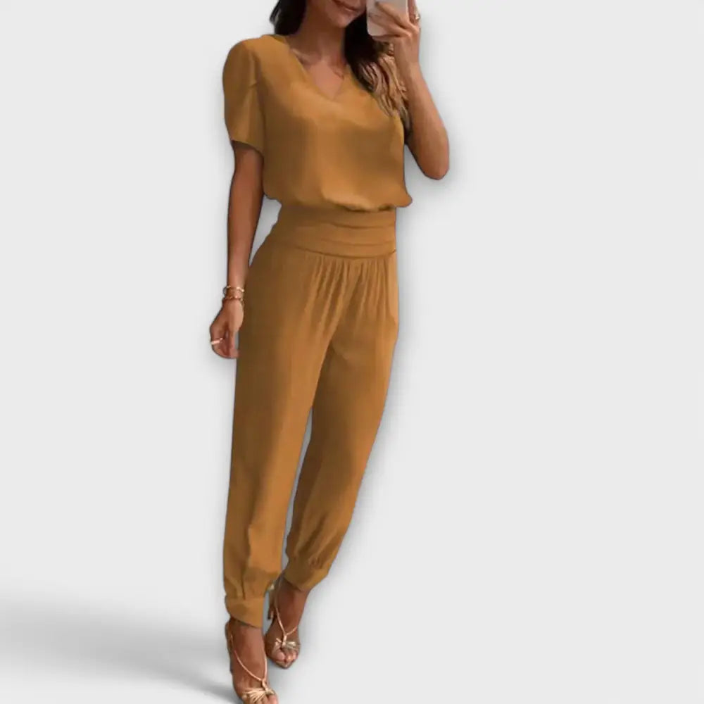 María – Conjunto Chic y Versátil - Beige / S - CONJUNTOS