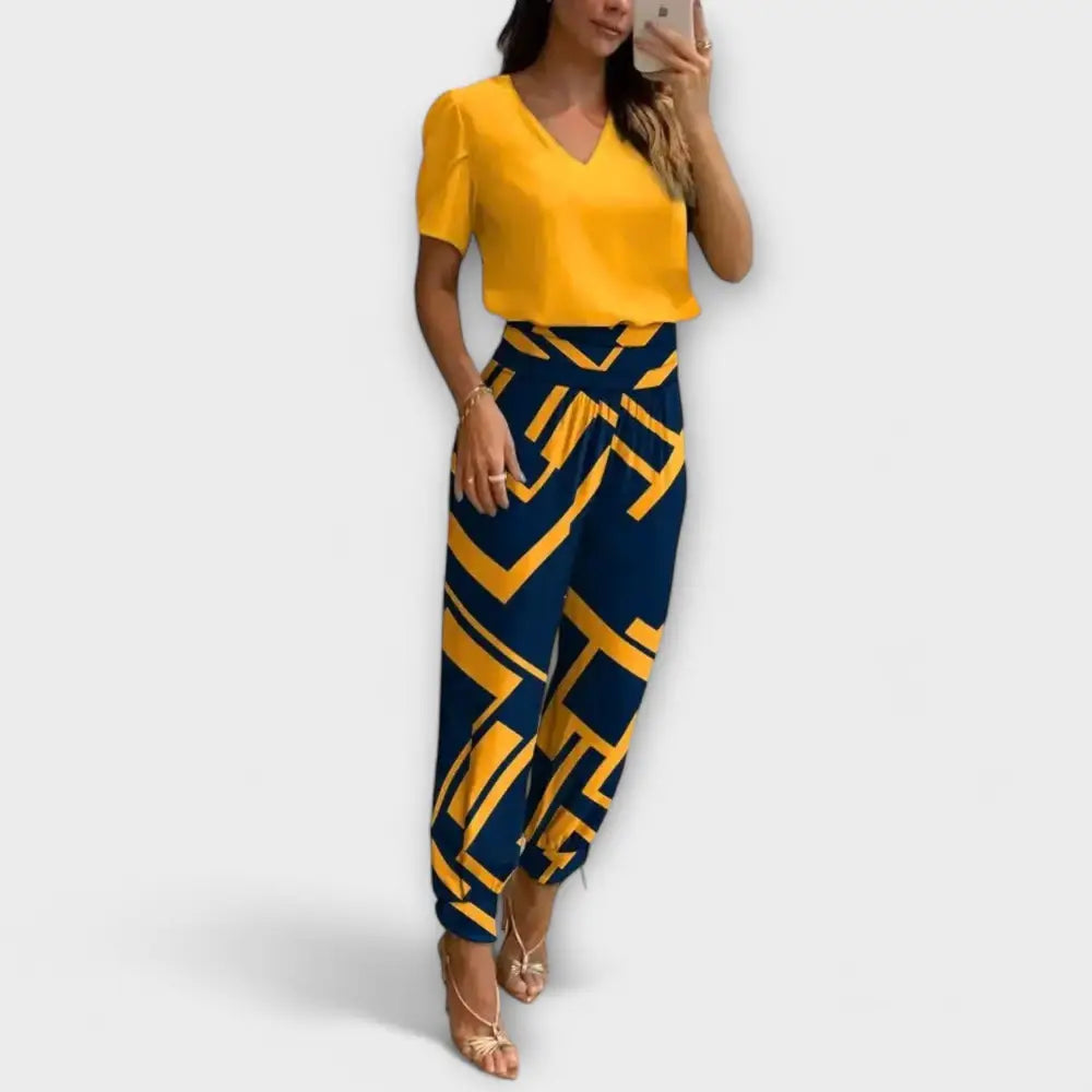 María – Conjunto Chic y Versátil - Gelb / S - CONJUNTOS