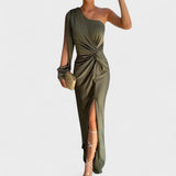 María – Vestido Asimétrico con Toque Sofisticado - Vestidos