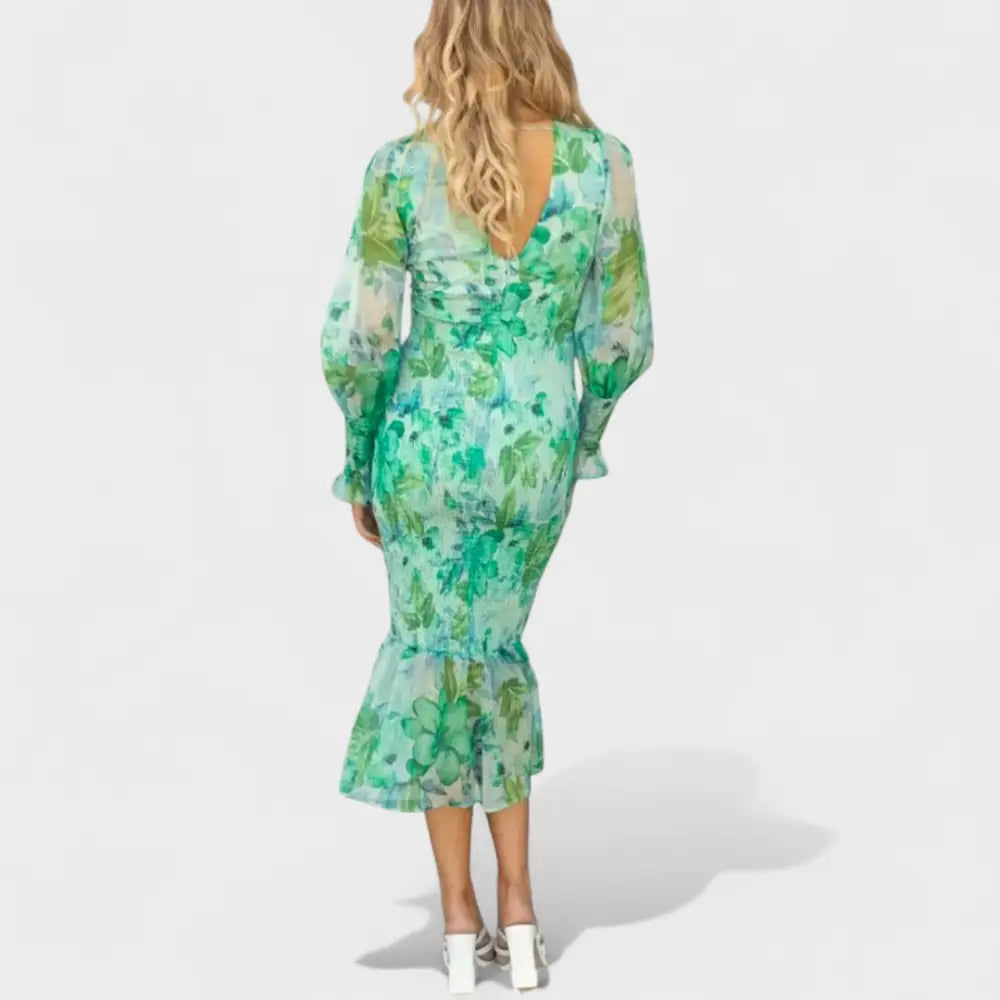 María – Vestido Encanto Floral Atemporal - Vestidos