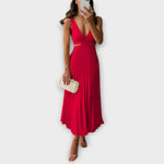 María – Vestido Magia de Noche - Rojo / S - Vestidos