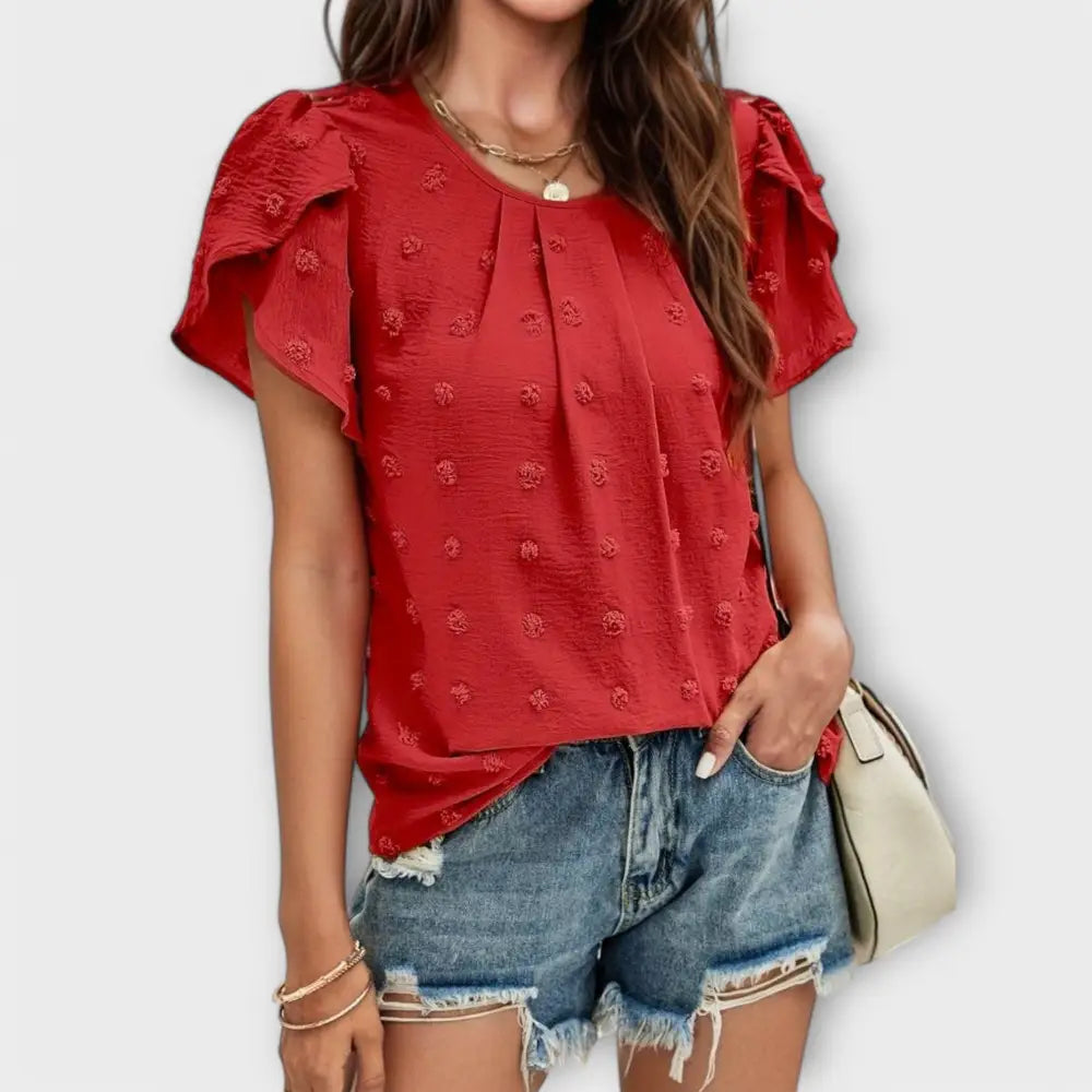 Mariana – Blusa Encanto Romántico - Rojo / XS - Mariana – Blusa Encanto Romántico > Blouses > >