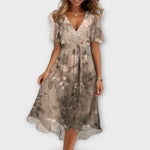 Marina – Vestido Elegancia Deslumbrante - Beige / XS - Vestidos