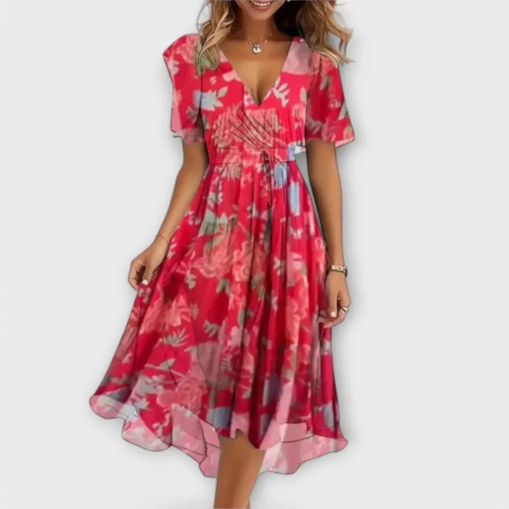 Marina – Vestido Elegancia Deslumbrante - Rosa / XS - Vestidos