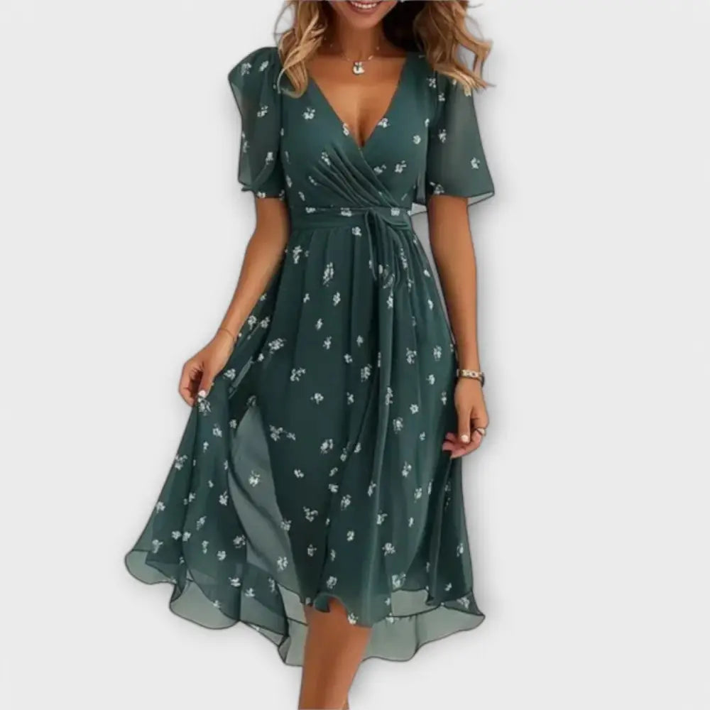 Marina – Vestido Elegancia Deslumbrante - Verde / XS - Vestidos