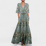 Marina – Vestido Elegancia Floral Atemporal - Vestidos