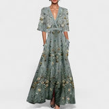 Marina – Vestido Elegancia Floral Atemporal - Vestidos