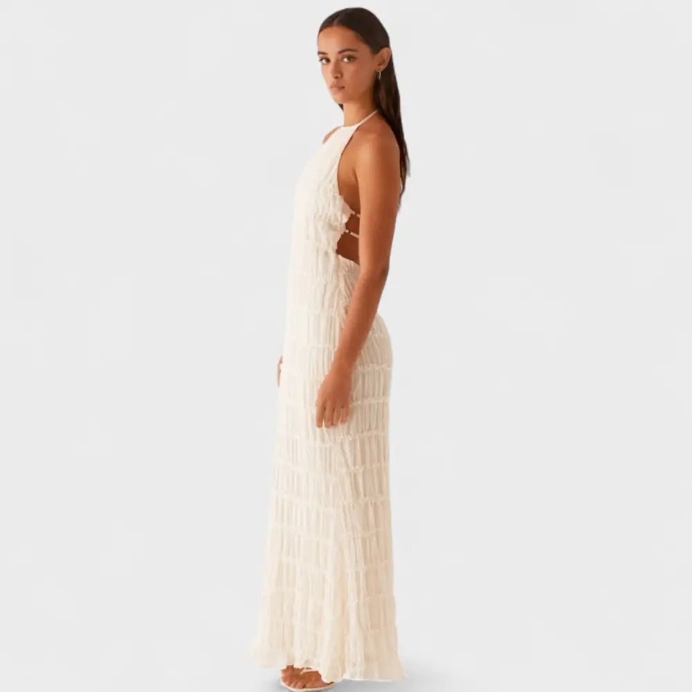 Marina – Vestido Elegancia Sin Esfuerzo - Crema / S - Vestidos