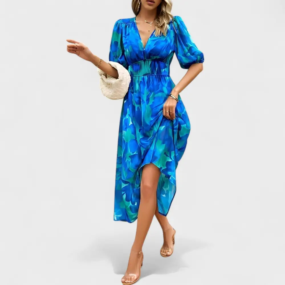 Marina – Vestido Primavera Floral Radiante - Vestidos