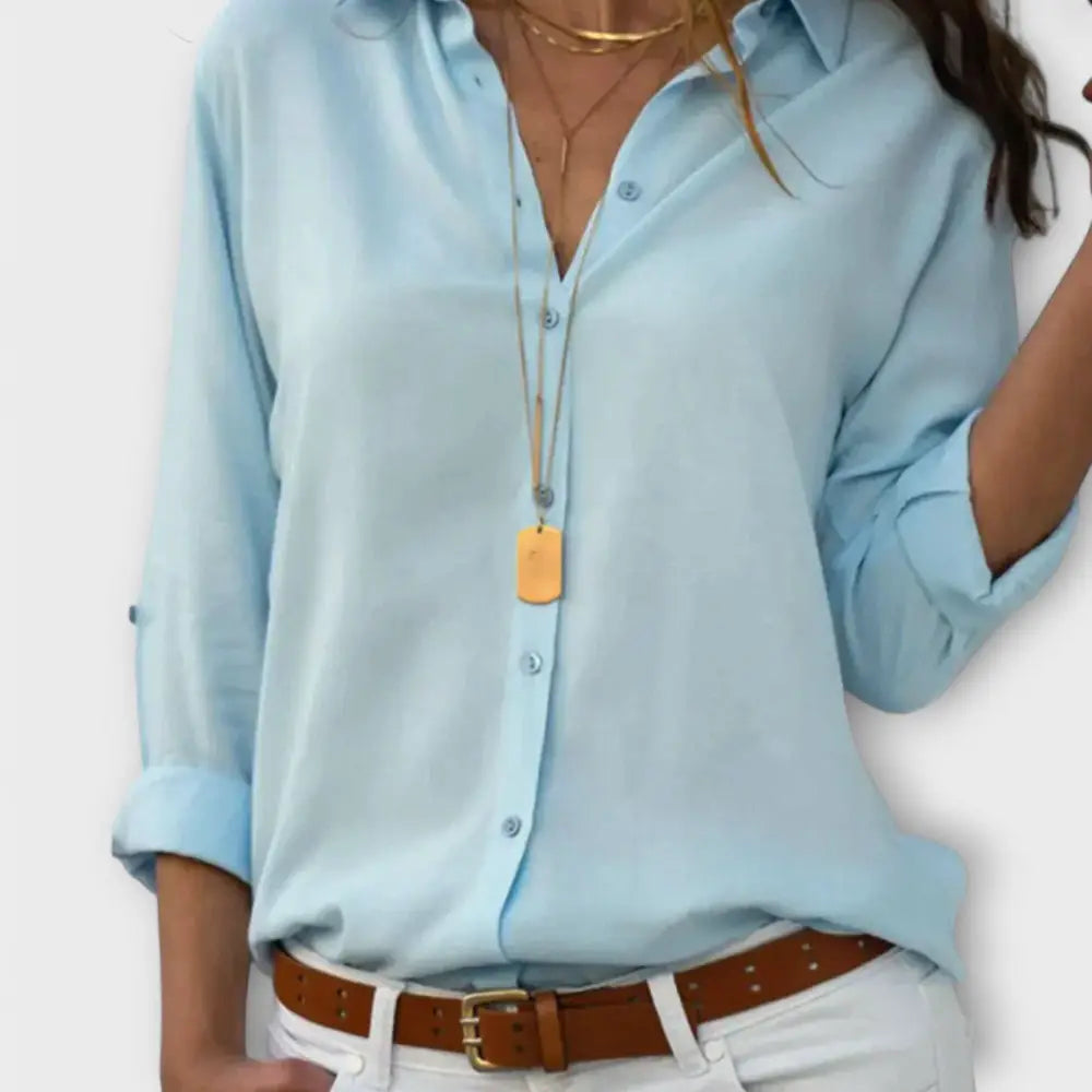 Marisol – Blusa Encanto Luminoso - Hellblau / S - Marisol – Blusa Encanto Luminoso > Blouses > >
