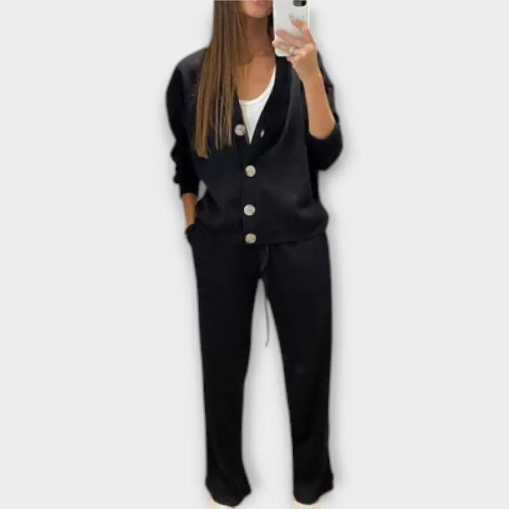 Marisol – Conjunto Estilo y Comodidad Elegante - Negro / S - CONJUNTOS