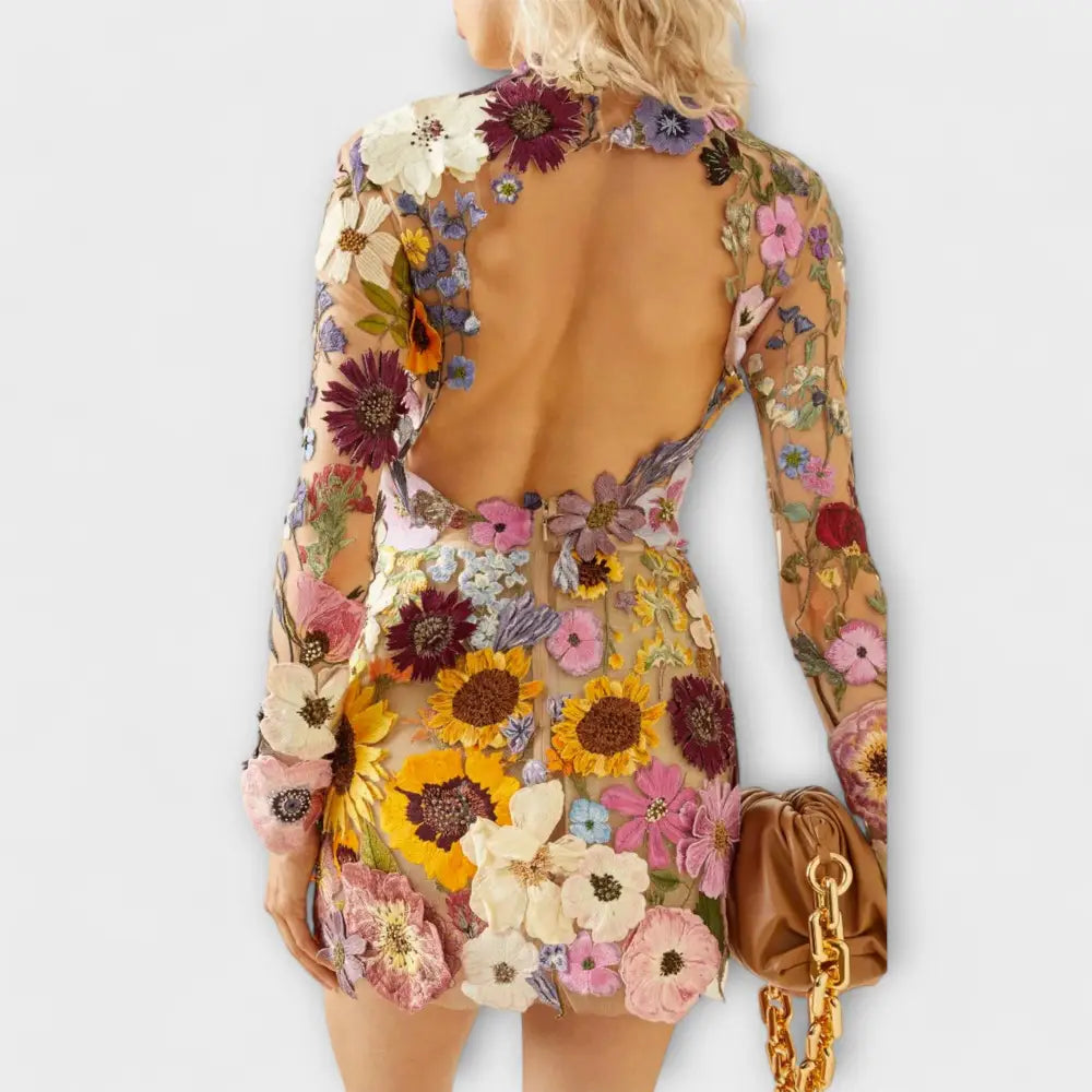 Marisol – Vestido Elegancia Floral Atemporal - Vestidos
