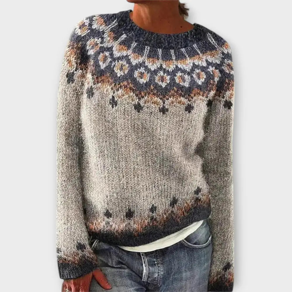 Mireia – Suéter Estilo Vintage Cálido y Chic - Beige / XS - Suéteres & Cardigans