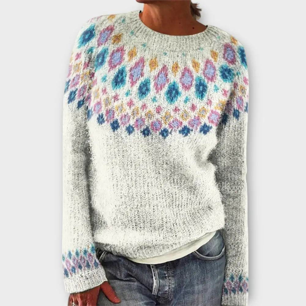 Mireia – Suéter Estilo Vintage Cálido y Chic - Blanco / XS - Suéteres & Cardigans