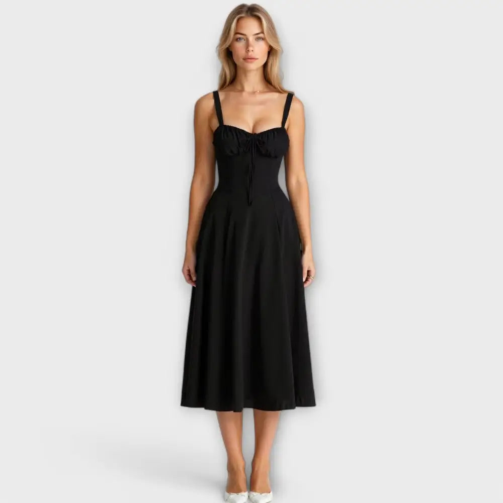 Mireia – Vestido Glamour de Noche - Negro / S - Vestidos
