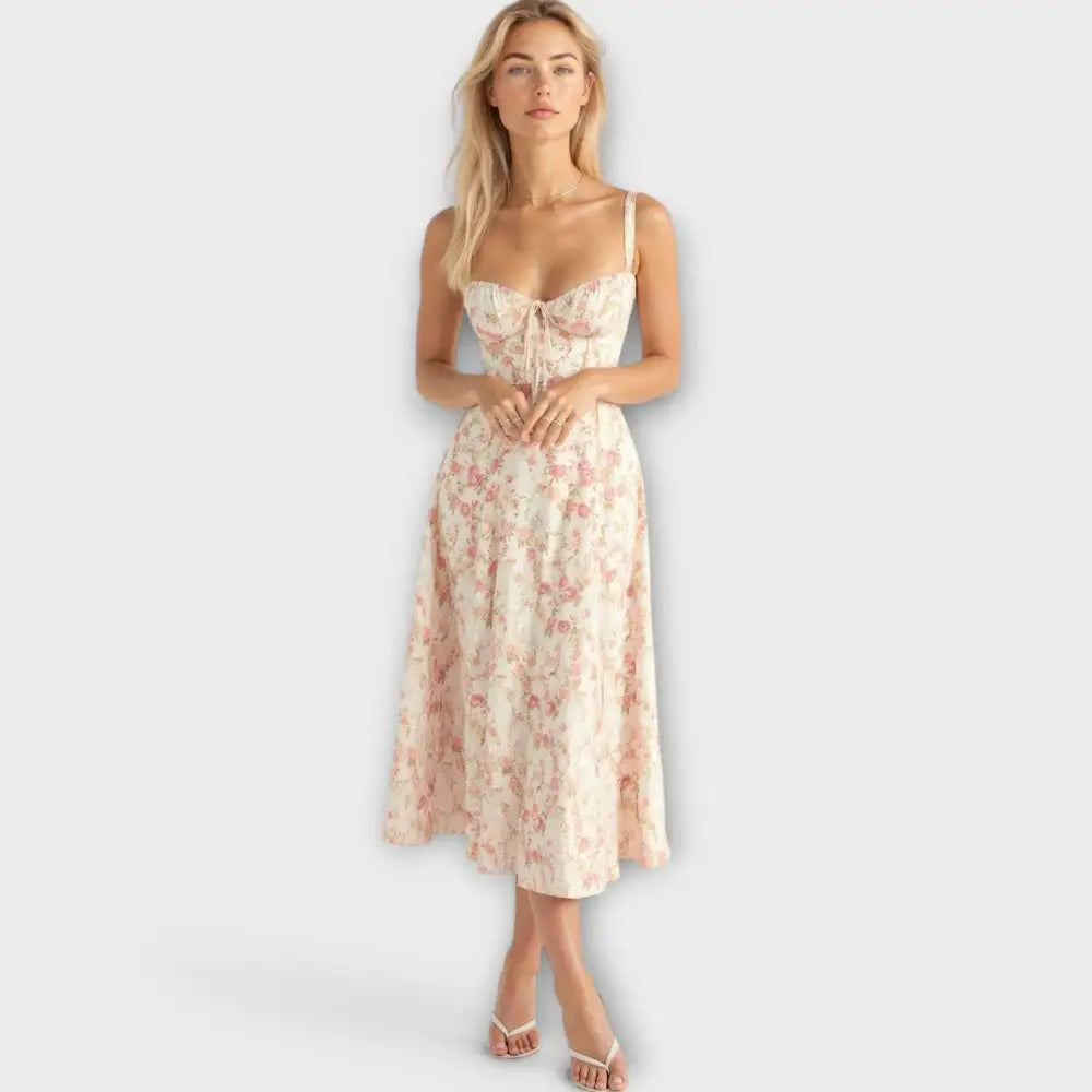 Mireia – Vestido Glamour de Noche - Rosa / S - Vestidos