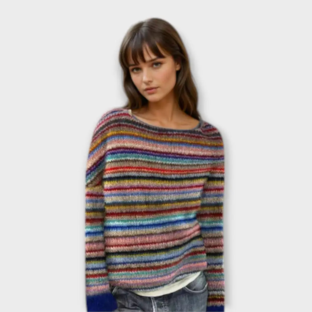 Miriam – Suéter Estilo Vintage Confortable - Azul / XS - Suéteres & Cardigans