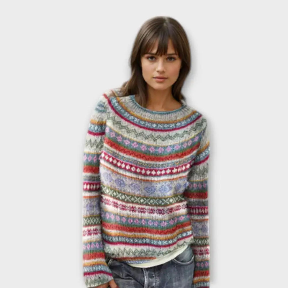 Miriam – Suéter Estilo Vintage Confortable - Blanco / XS - Suéteres & Cardigans