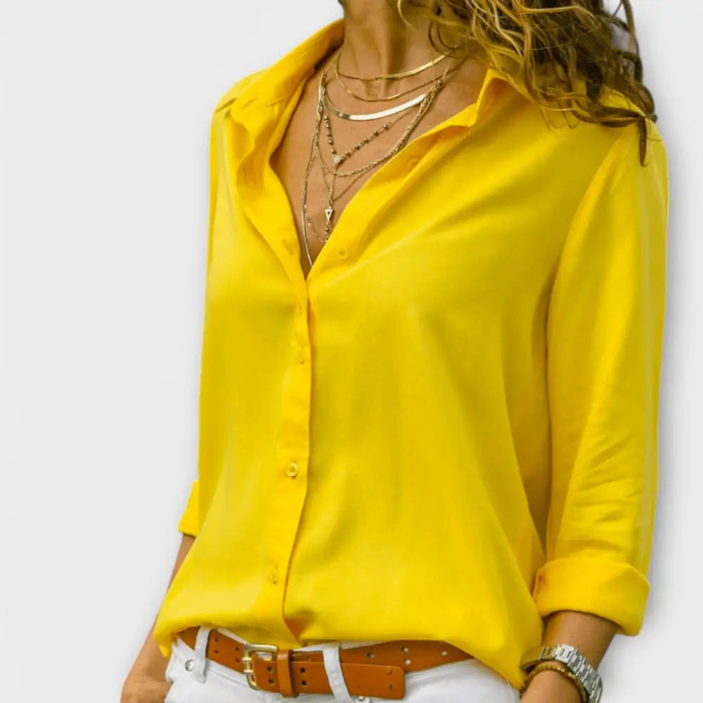 Mona – Blusa Elegancia y Confort Duradero - Gelb / XS - Mona – Blusa Elegancia y Confort Duradero > Blouses > >