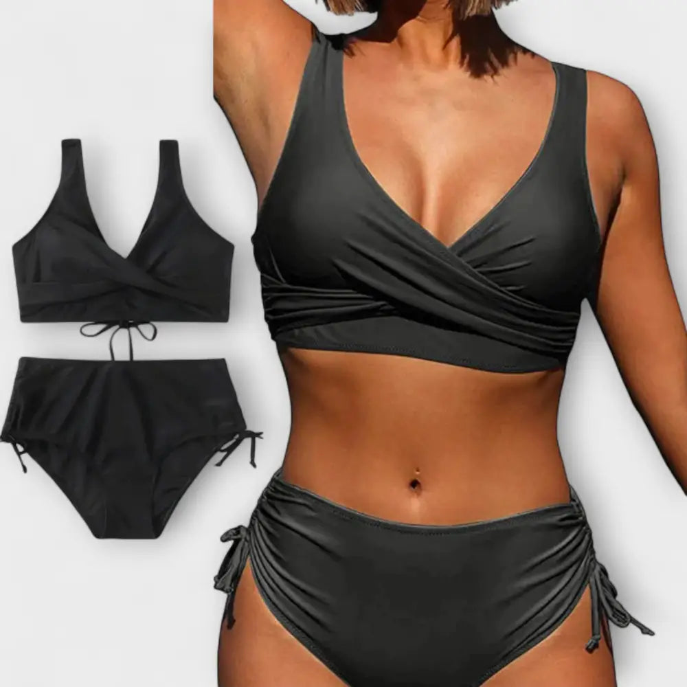 Moni – Conjunto Bikini Elegancia Veraniega - Schwarz / S