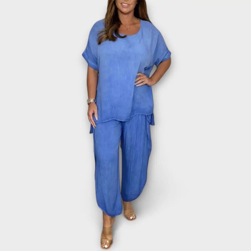 Naiara – Vestido Elegancia Versátil - Azul / S - CONJUNTOS