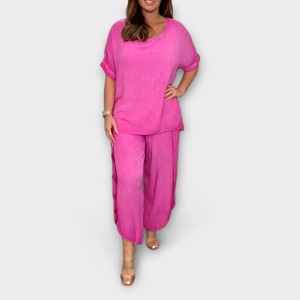 Naiara – Vestido Elegancia Versátil - Rosa / S - CONJUNTOS