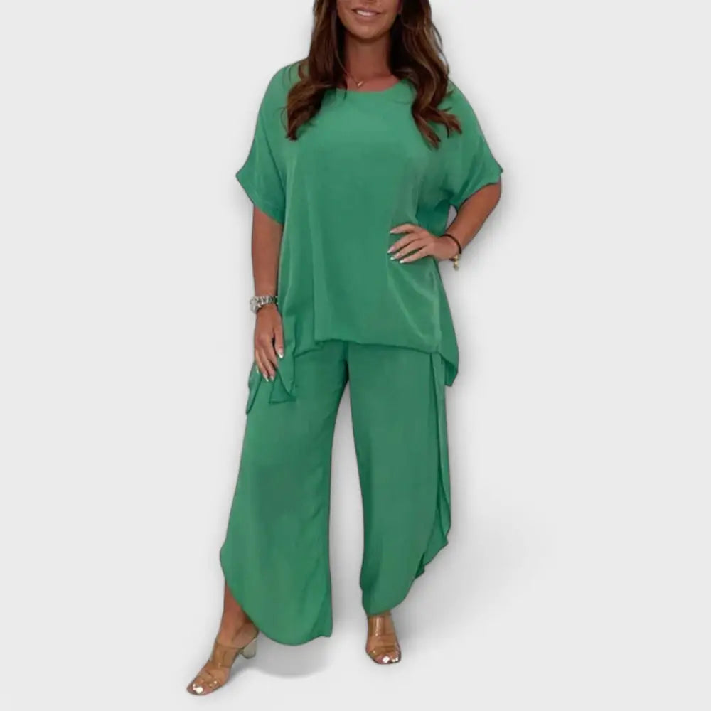 Naiara – Vestido Elegancia Versátil - Verde / S - CONJUNTOS