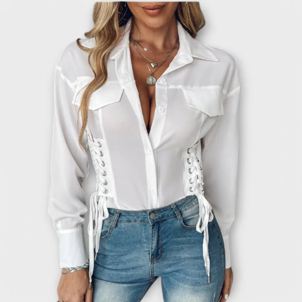 Natalia – Blusa Elegancia Casual Atemporal - Natalia – Blusa Elegancia Casual Atemporal > Blouses > >