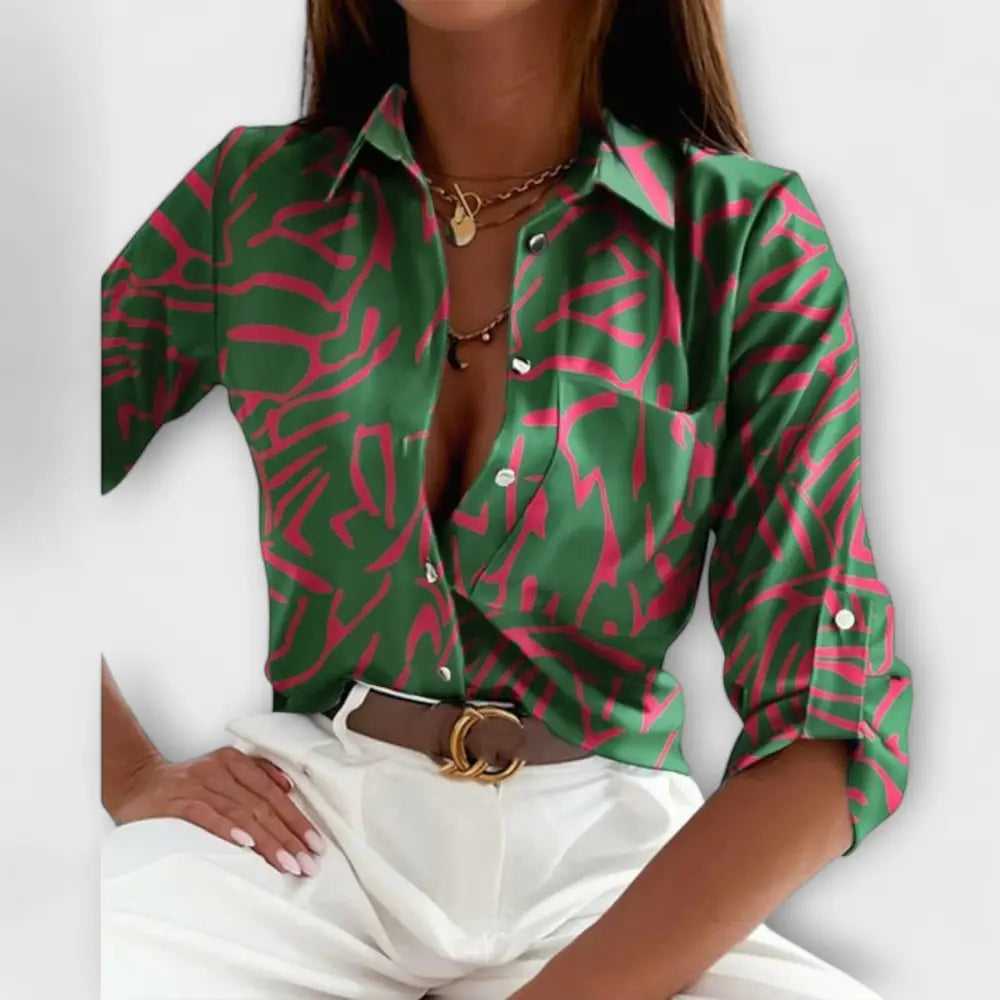 Nuria – Blusa Elegancia Atemporal y Chic - Verde / S - Nuria – Blusa Elegancia Atemporal y Chic > Blouses > >