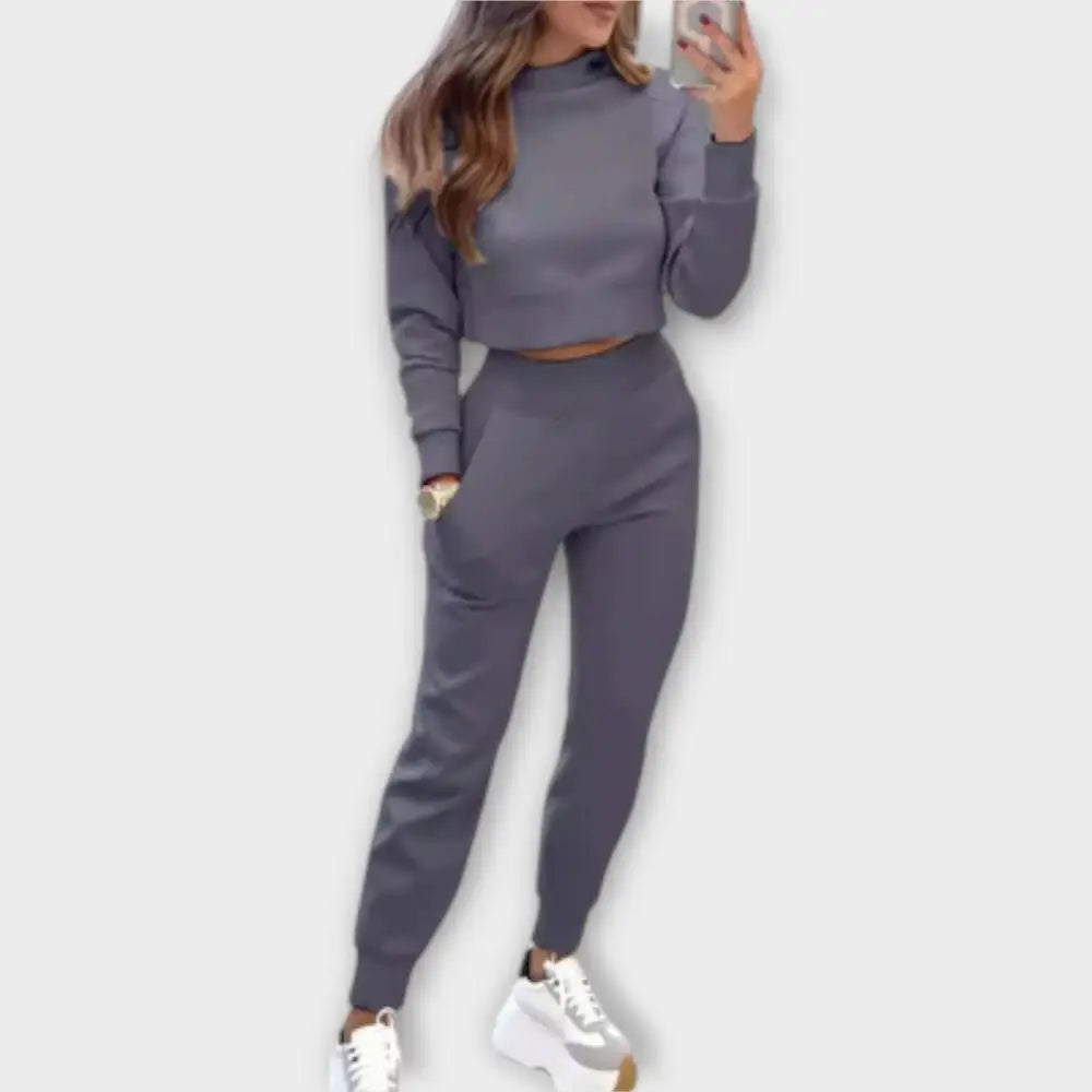 Olivia – Conjunto Comodidad y Estilo Moderno - Grau / S - CONJUNTOS