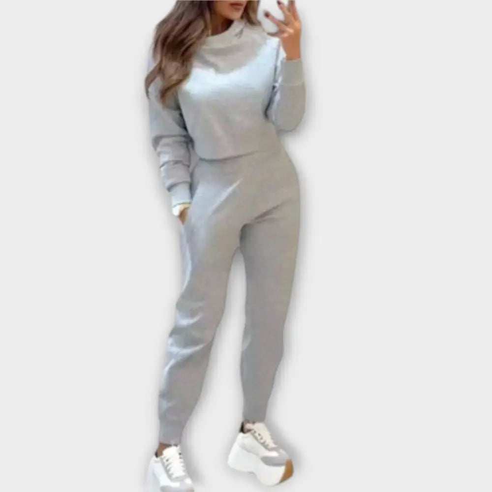 Olivia – Conjunto Comodidad y Estilo Moderno - Hellgrau / S - CONJUNTOS
