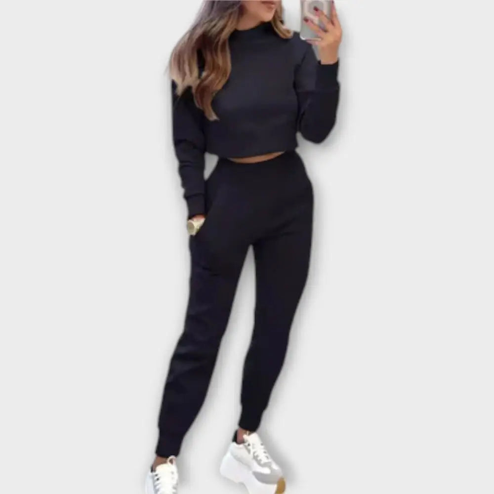 Olivia – Conjunto Comodidad y Estilo Moderno - Negro / S - CONJUNTOS