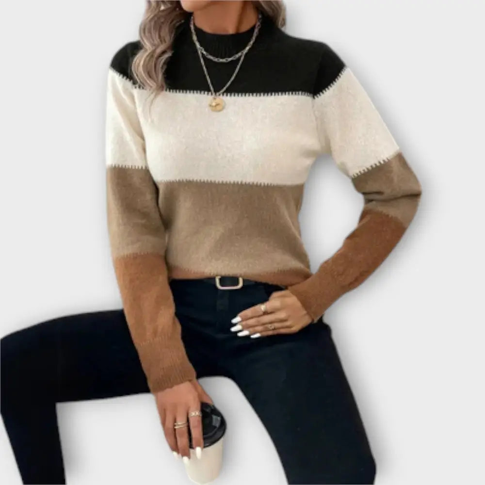 Olivia – Suéter Casual con Estilo Sofisticado - Beige / S - Suéteres & Cardigans