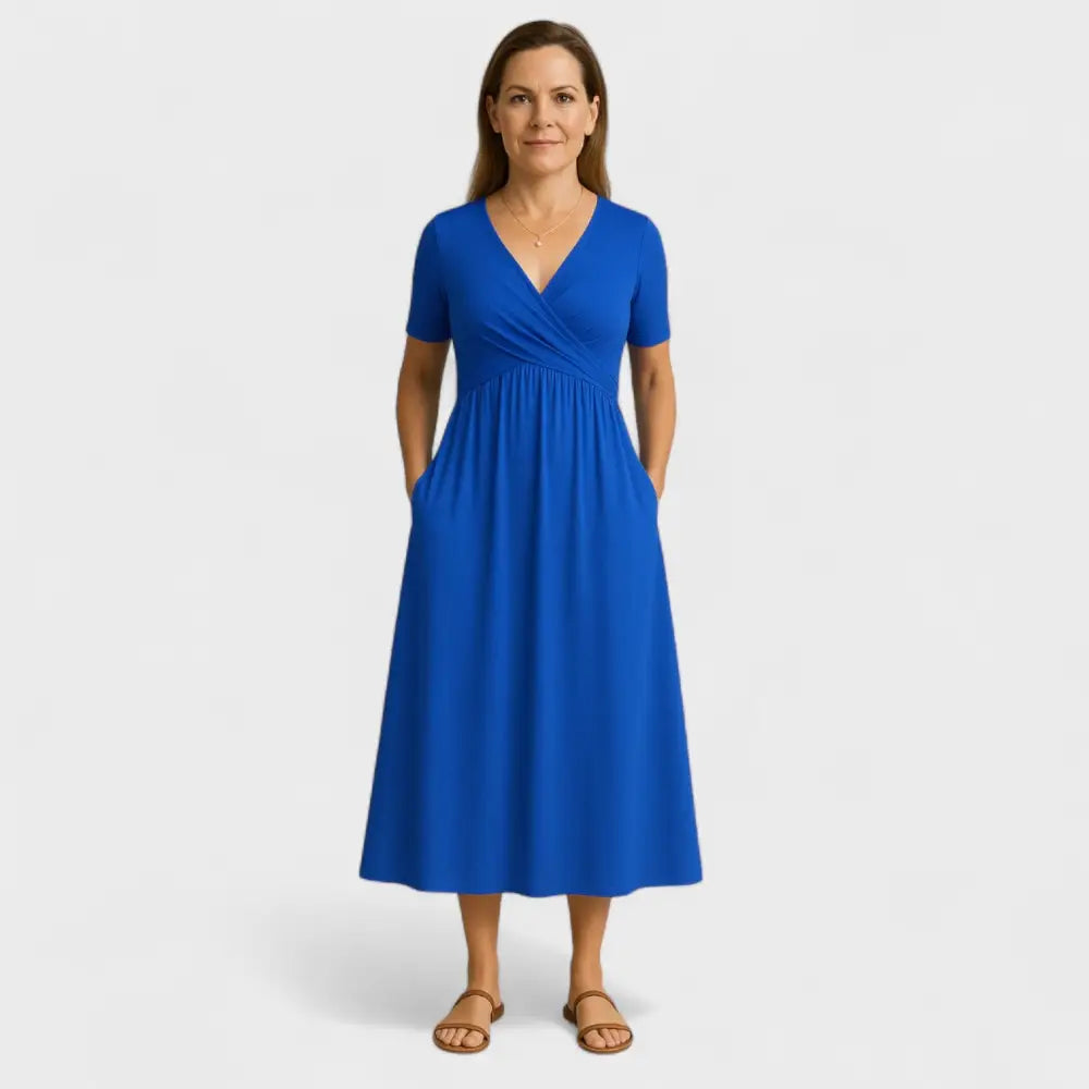 Olivia – Vestido Encanto Veraniego - Azul / S - Vestidos