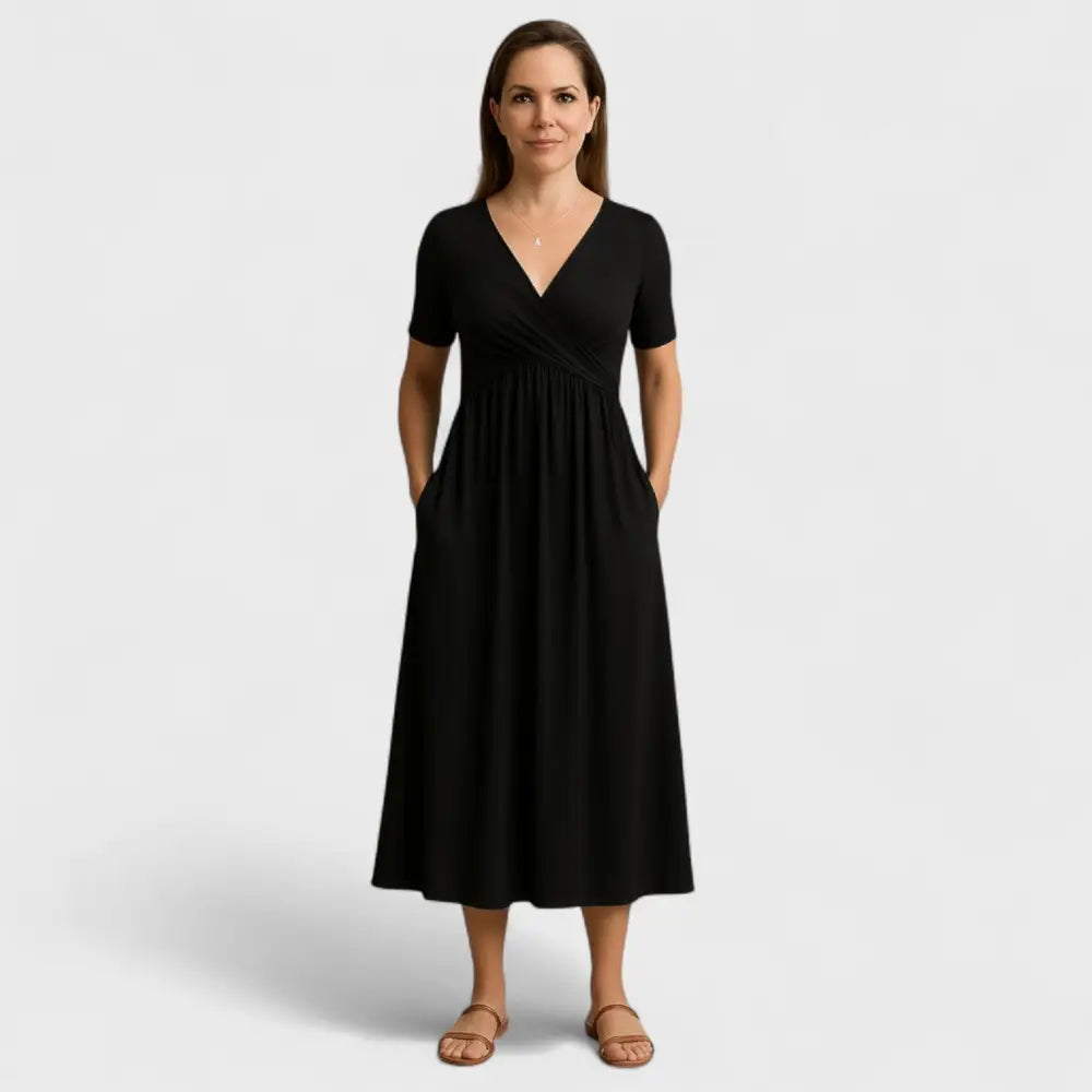 Olivia – Vestido Encanto Veraniego - Negro / S - Vestidos