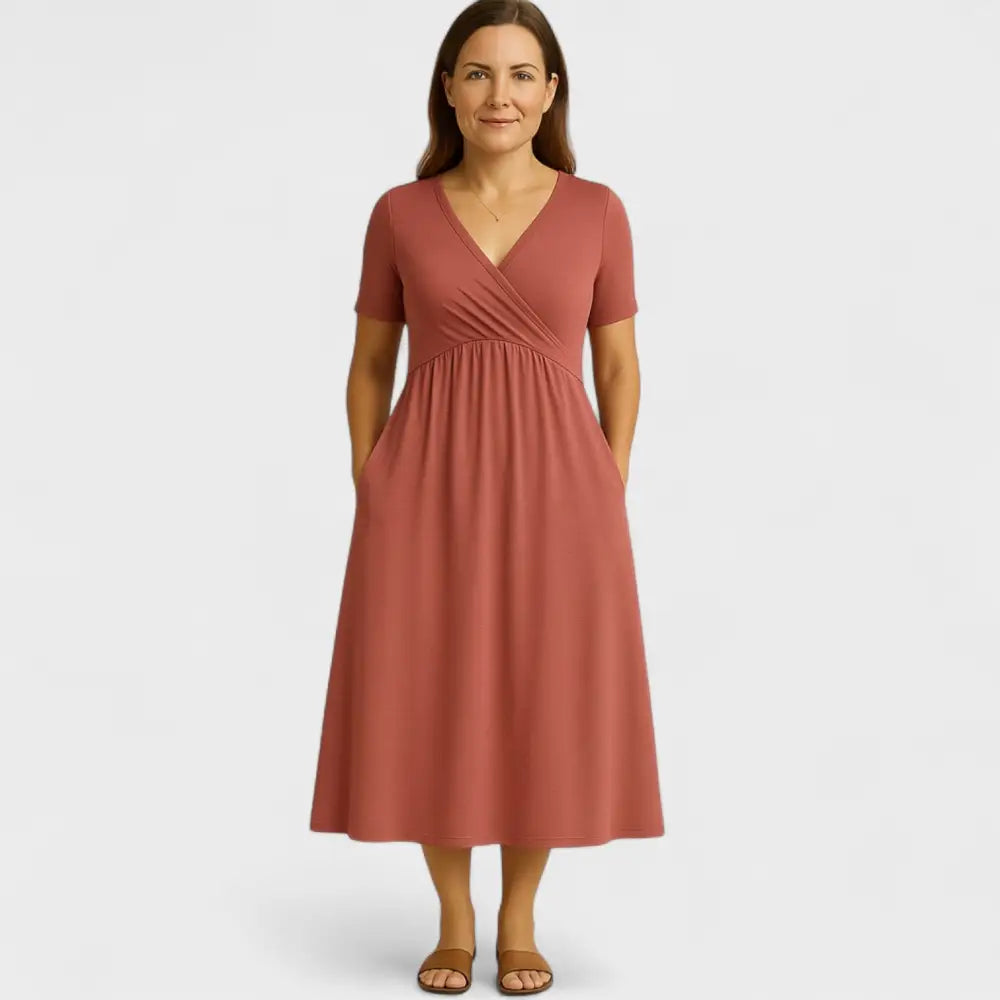 Olivia – Vestido Encanto Veraniego - Rosa / S - Vestidos
