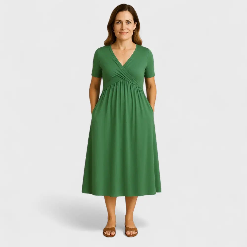 Olivia – Vestido Encanto Veraniego - Verde / S - Vestidos