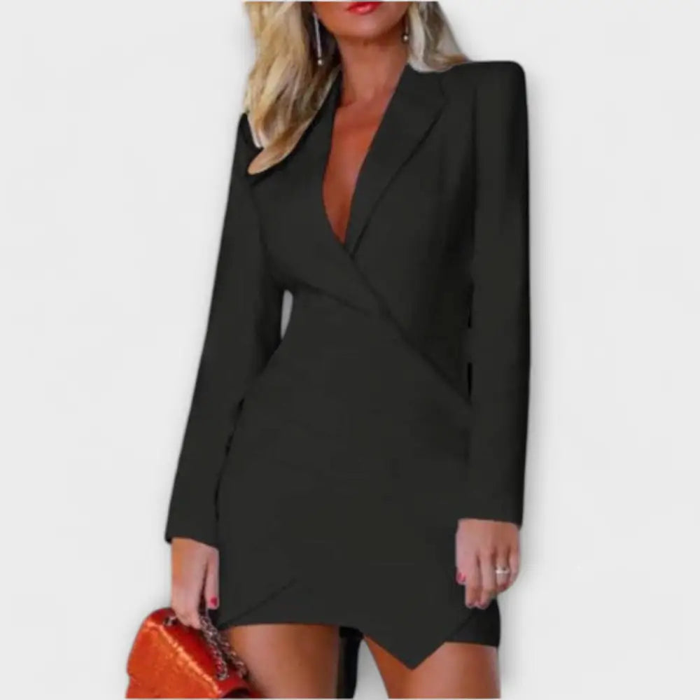 Paloma – Vestido Chic de Otoño Elegante - Negro / XS - Vestidos