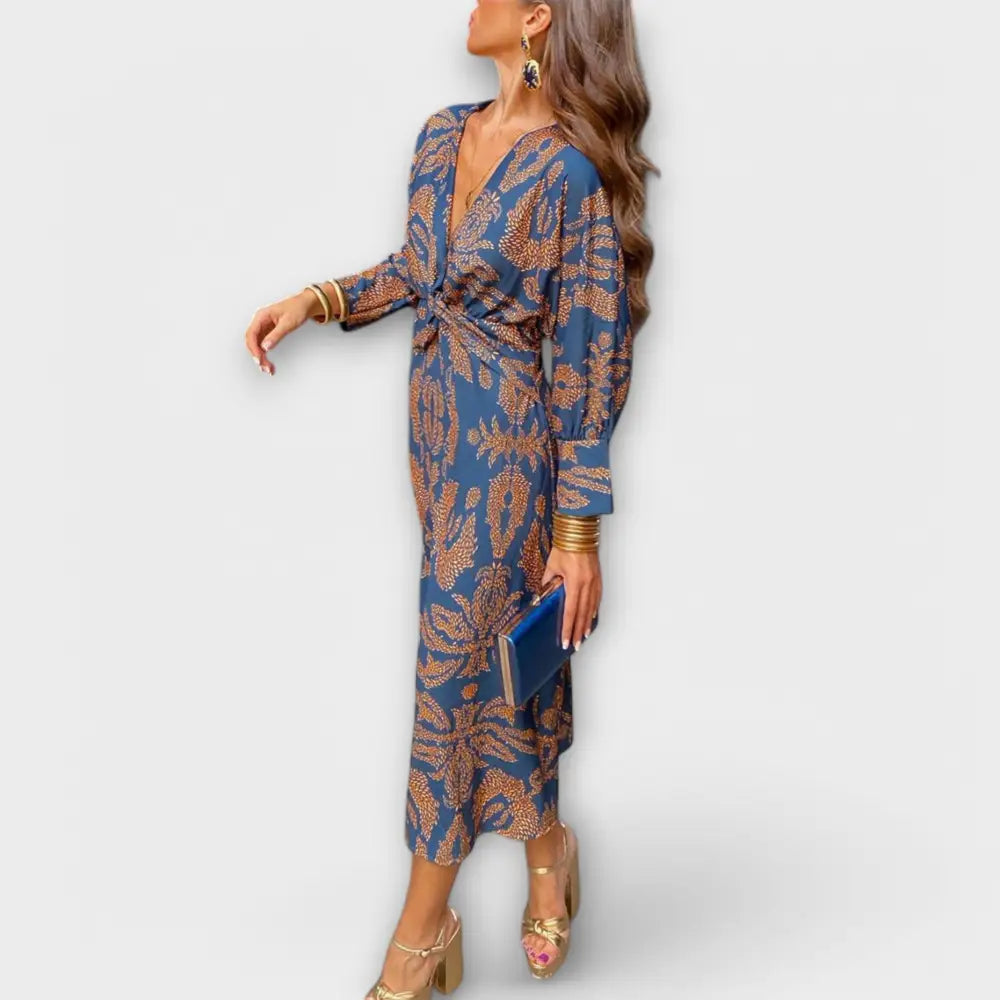 Paloma – Vestido Glamour Sofisticado - Azul / S - Vestidos