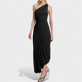 Renata – Vestido Brillo de Estilo Elegante - Negro / S - Vestidos