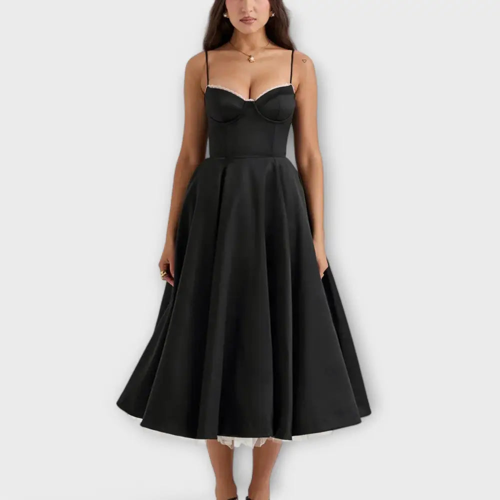Rocío – Vestido Brillo de Estilo - Negro / S - Vestidos