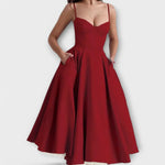 Rocío – Vestido Brillo de Estilo - Rojo / S - Vestidos