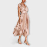 Rocío – Vestido Plisado de Encanto Sofisticado - Vestidos