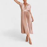Rocío – Vestido Plisado que Resalta la Belleza Atemporal - Vestidos