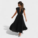Rocío – Vestido Plisado que Resalta la Belleza Atemporal - Vestidos
