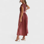 Rocío – Vestido Plisado que Resalta la Belleza Atemporal - Vestidos