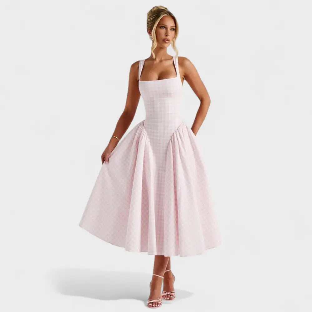 Rocío – Vestido Vintage con Encanto Atemporal - XS / Rosa - Vestidos