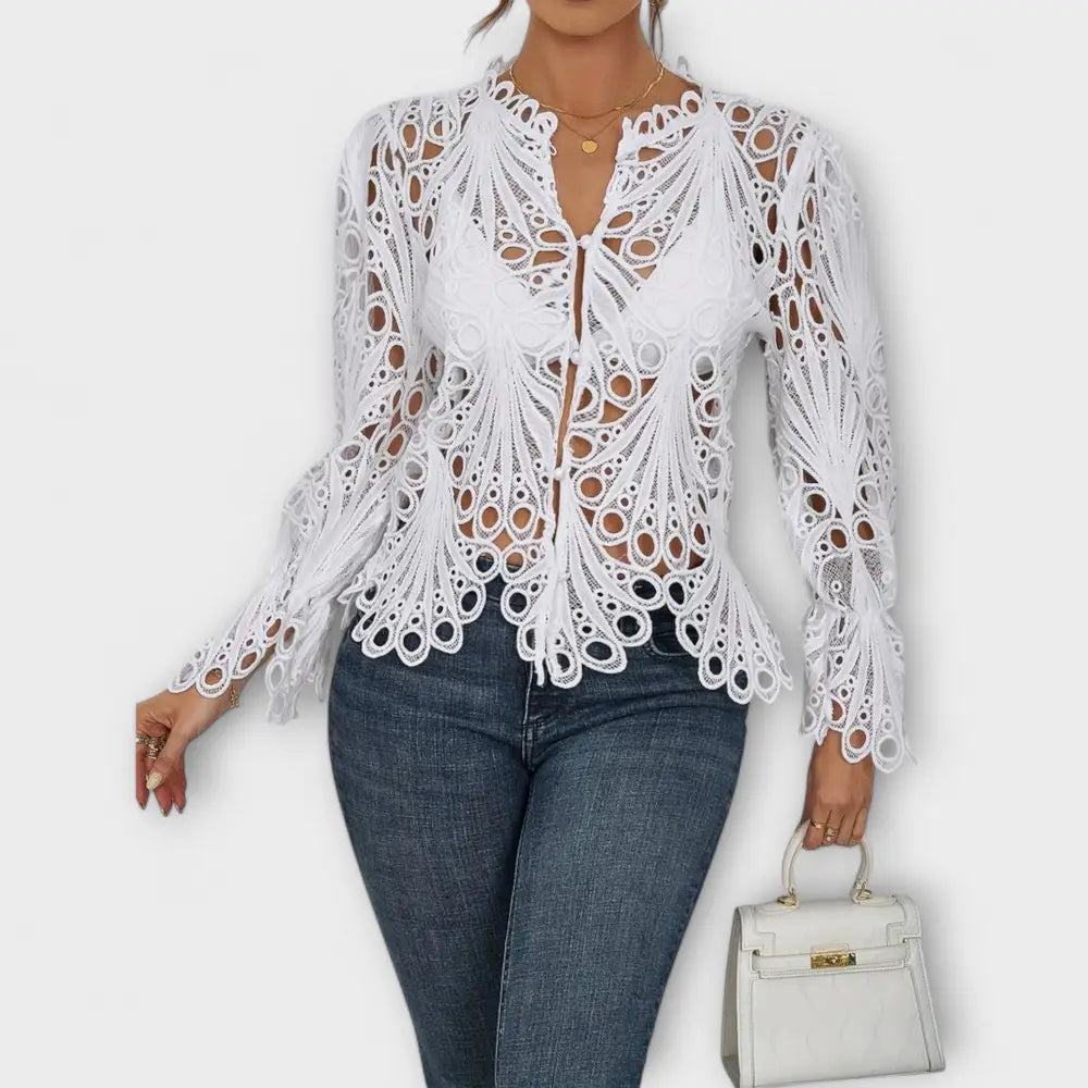 Savannah – Blusa Toque Asimétrico Elegante - Savannah – Blusa Toque Asimétrico Elegante > Blouses > >