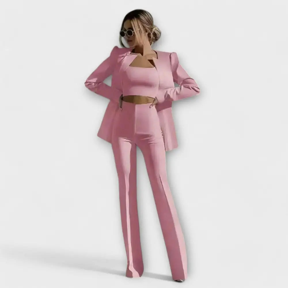 Selina – Conjunto Elegancia y Comodidad Atemporal - Pink / S - CONJUNTOS
