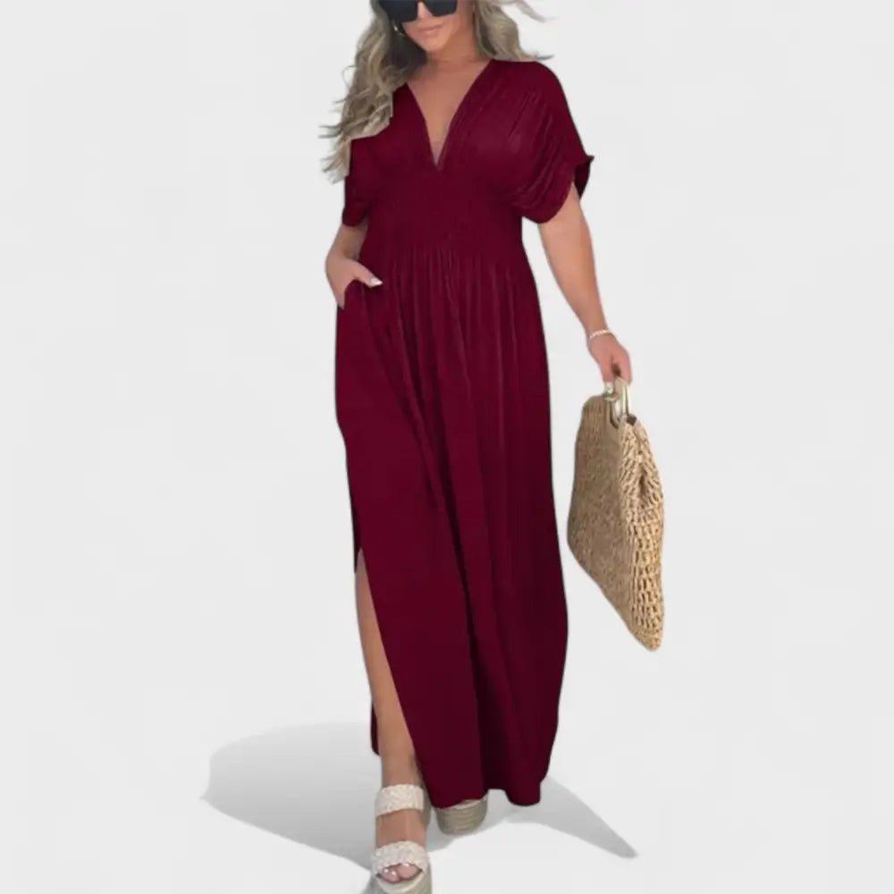 Silvia – Vestido Libertad y Frescura Veraniega - Crema / M - Vestidos